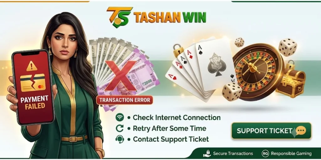 Tashan Win Payment Failed